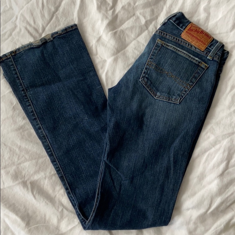 Lucky Brand low rise flare jeans